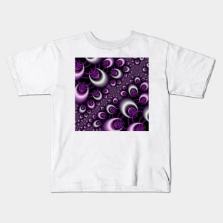 purple fractal hoops Kids T-Shirt